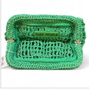 Free People Sand Bound Clutch Purse NWT